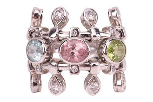 Lot 304 - Dior - a 'Deux Epices' multi-gem dress ring,...
