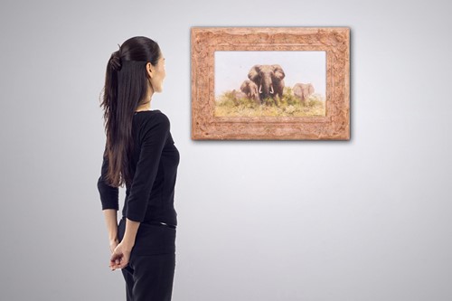 Lot 14 - David Shepherd (British 1931-2017) Herd of...