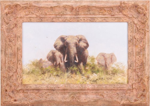 Lot 14 - David Shepherd (British 1931-2017) Herd of...