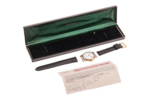 Lot 298 - A 9ct Gold Wristwatch Reference: 104.883 Year:...