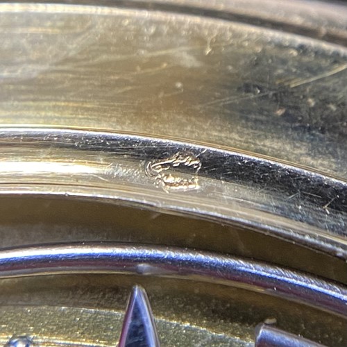 Lot 342 - Cartier - A Montre Couteau, Keyless Minute...