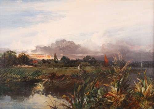 Lot 26 - William S. Rose (British, 1810 - 1873) Evening...