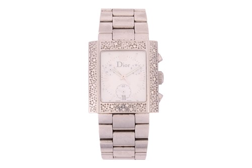Lot 291 - Christian Dior A Diamond-set Riva Chronograph...