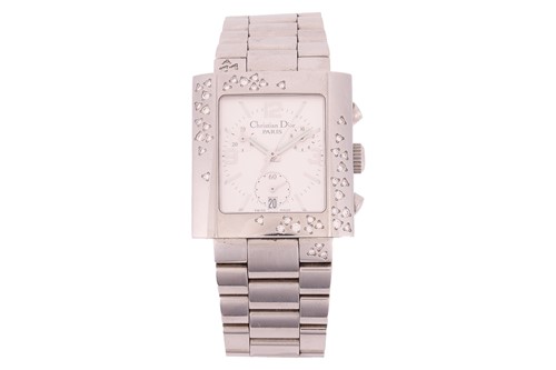 Lot 292 - Christian Dior A Diamond-set Riva Chronograph...