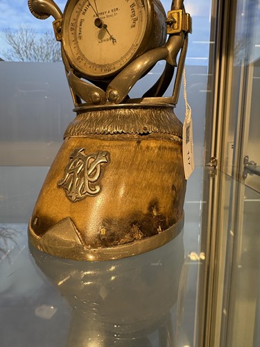 Lot Asprey & Son: an aneroid desk barometer of...