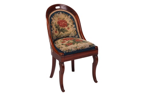 Lot 39 - A Victorian mahogany single chair, with...