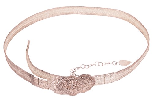 Lot 93 - A probably Balkan/Ottoman embossed and woven...