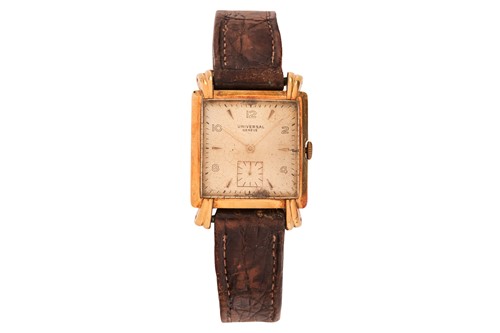 Lot 374 - Universal Geneve – An ‘18K’ Dress Watch...