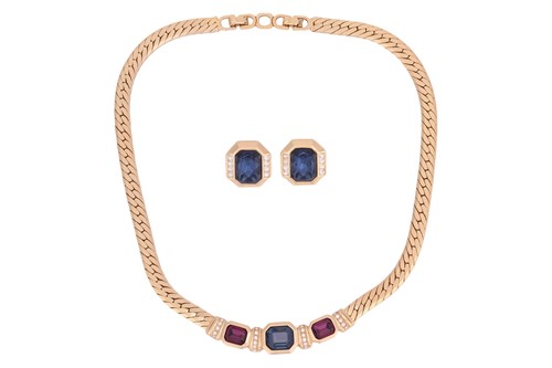 Lot 319 - Christian Dior - A gold-plated necklace and...