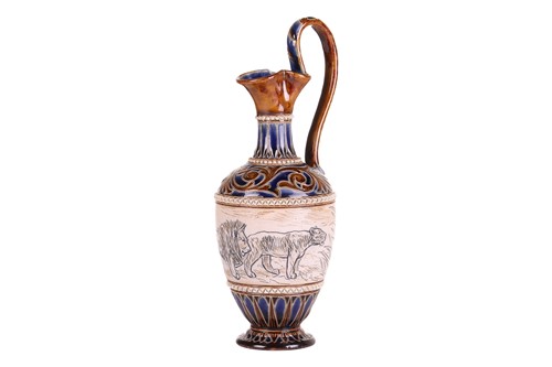 Lot 156 - Hannah Barlow for Doulton Lambeth, a stoneware...