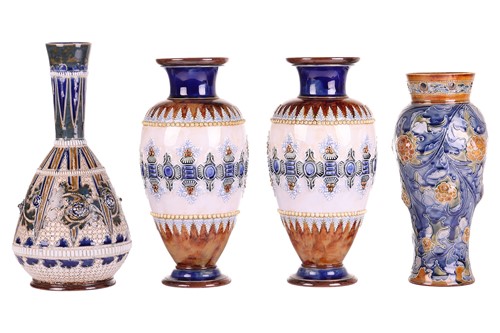 Lot 152 - A 19th-century Doulton Lambeth stoneware tall...