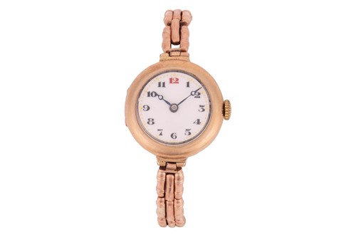 Lot 334 - A 9ct Gold Dress Watch Reference: 64348 Year:...