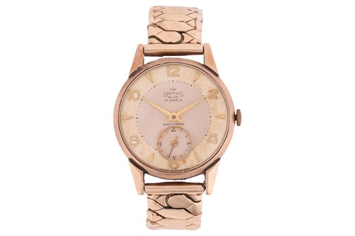 Lot 366 - Smiths – A 9ct Yellow Gold Wristwatch...