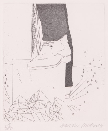 Lot 41 - David Hockney (British b.1937) Digging up...