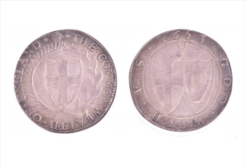 Lot 10 - THE COMMONWEALTH, 1649-60. CROWN, 1653. mm....