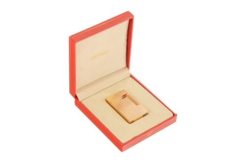 Lot 144 - A gold-plated Dupont vintage gas lighter,...