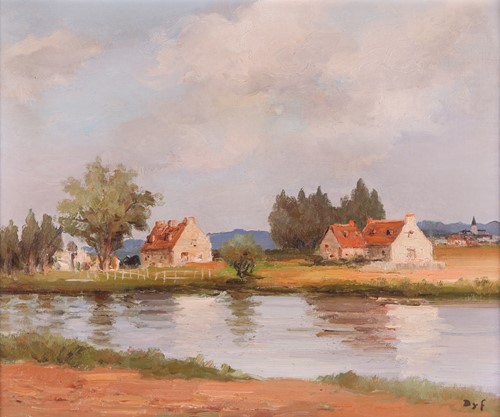 Lot Marcel Dyf (French 1899-1985) Bléré sur Cher...