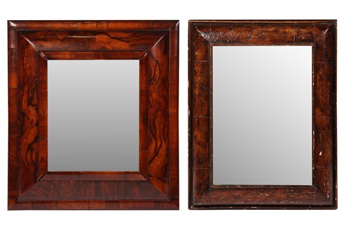 Lot 69 - A late 17th century walnut cushion framed...