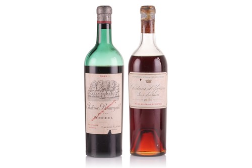 Lot 196 - A bottle of Chateau d'Yquem 1934, together...