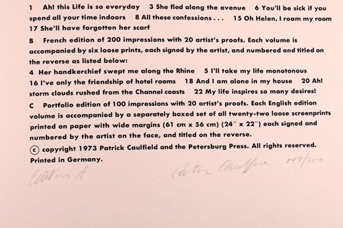 Lot Patrick Caulfield (British 1936-2005) Some...