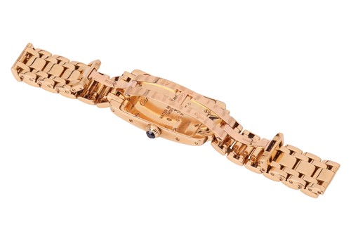 Lot 201 - Cartier – An ‘18K’ Tank Americaine Wristwatch...