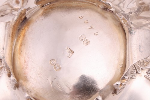 Lot 415 - A William IV four-piece silver tea service of...