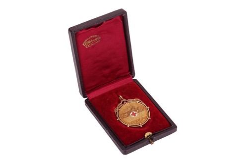 Lot 328 - A Victor Emmanuel III, 1918 yellow metal,...