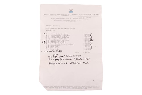 Lot 432 - Georg Jensen - a Danish sterling silver...