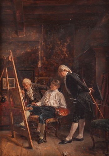 Lot 31 - Carl Seiler (German 1846-1921) The Artist...