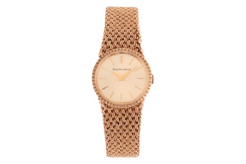 Lot 340 - Bueche-Girod – A 9ct Gold Dress Watch   Year:...