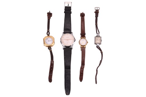Lot 130 - Four watches, comprising an early 20th century...