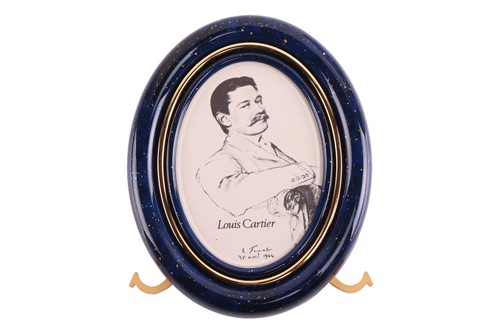 Lot 135 - Must de Cartier - A gilt metal photo frame, of...