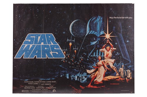 Lot A rare 1977 Star Wars British quad poster, the...