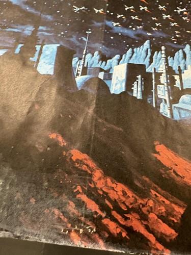 Lot 137 - A rare 1977 Star Wars British quad poster, the...