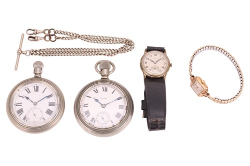 Lot 125 - A group of watches and pocket watches; The...