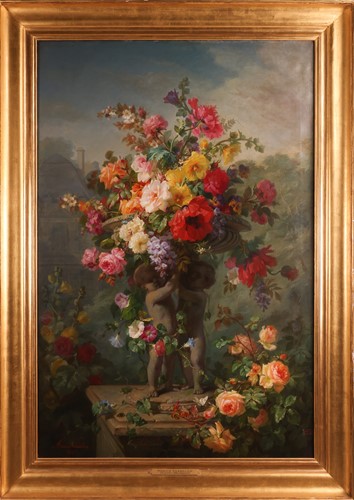 Lot Marius Vasselon (French 1841-1924) Still Life...