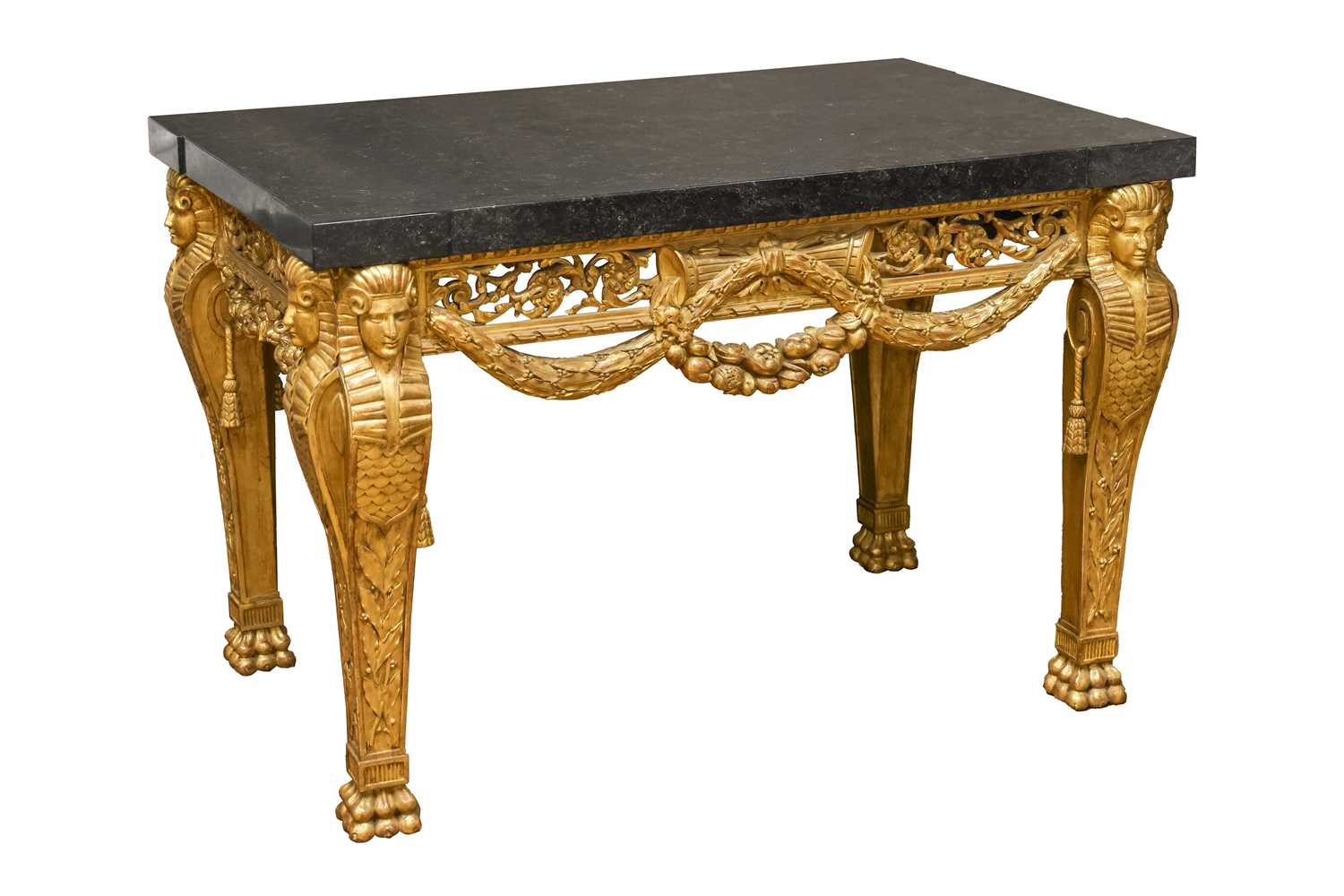 Lot A fine late 19th-century French giltwood...