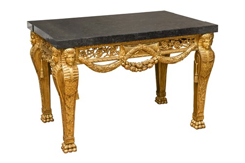 Lot A fine late 19th-century French giltwood...