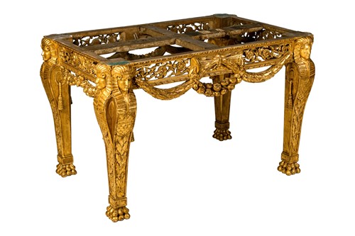 Lot A fine late 19th-century French giltwood...