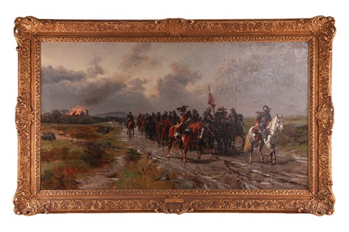 Lot Ernest Crofts (British, 1847 - 1911) Ironsides...