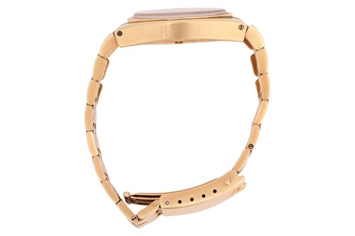 Lot 203 - Omega – An ‘18K’ Gold Automatic Constellation...