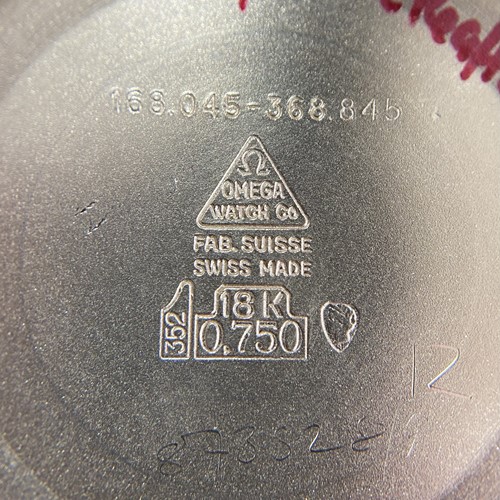 Lot 203 - Omega – An ‘18K’ Gold Automatic Constellation...