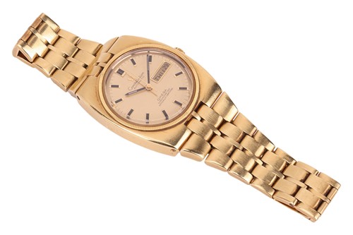 Lot 203 - Omega – An ‘18K’ Gold Automatic Constellation...
