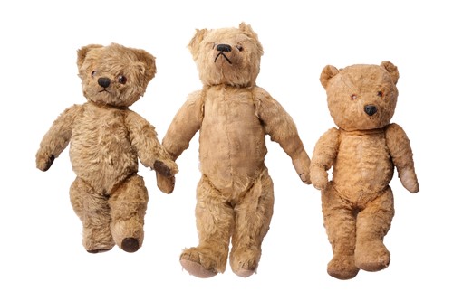Lot 17 - An early 20th century mohair teddy bear, with...