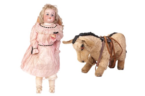 Lot 40 - A large Simon & Halbig bisque head doll,...