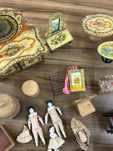 Lot 1 - A large German pine dolls house, late 19th...