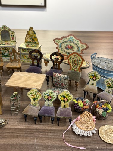 Lot 1 - A large German pine dolls house, late 19th...