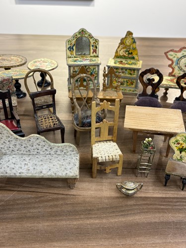 Lot 1 - A large German pine dolls house, late 19th...