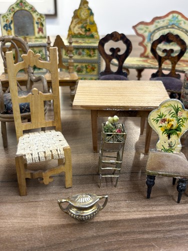 Lot 1 - A large German pine dolls house, late 19th...