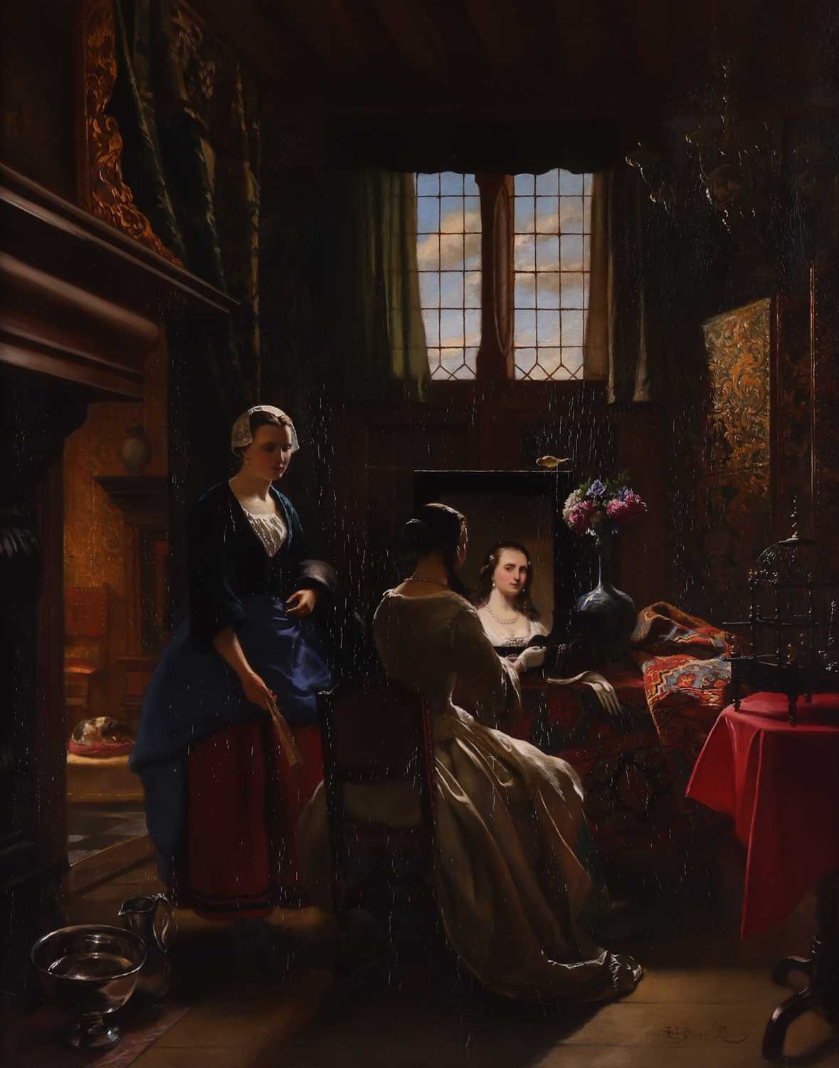 Lot 47 - Hubertus van Hove (Dutch 1814-1864/65) La...